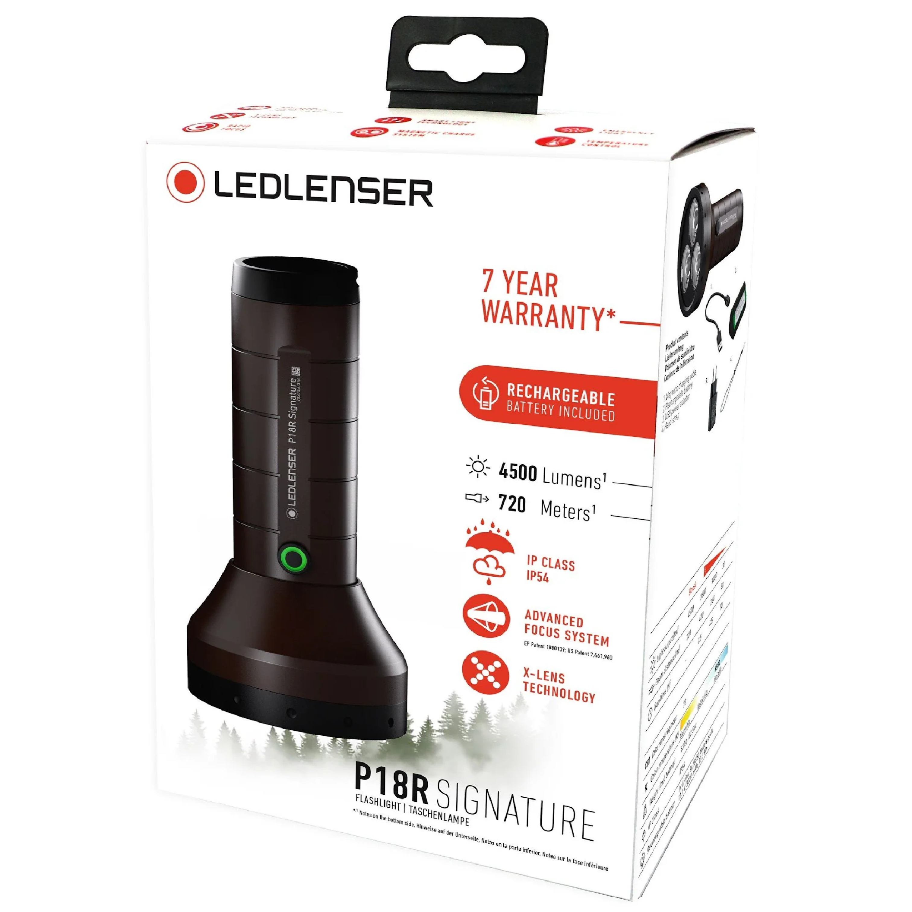LEDLENSER P18R Signature Flashlight 4500 LUMENS Rechargeable